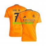 Camisolas de futebol Real Madrid VINI JR 7 Equipamento Alternativa 2024/25 Manga Curta